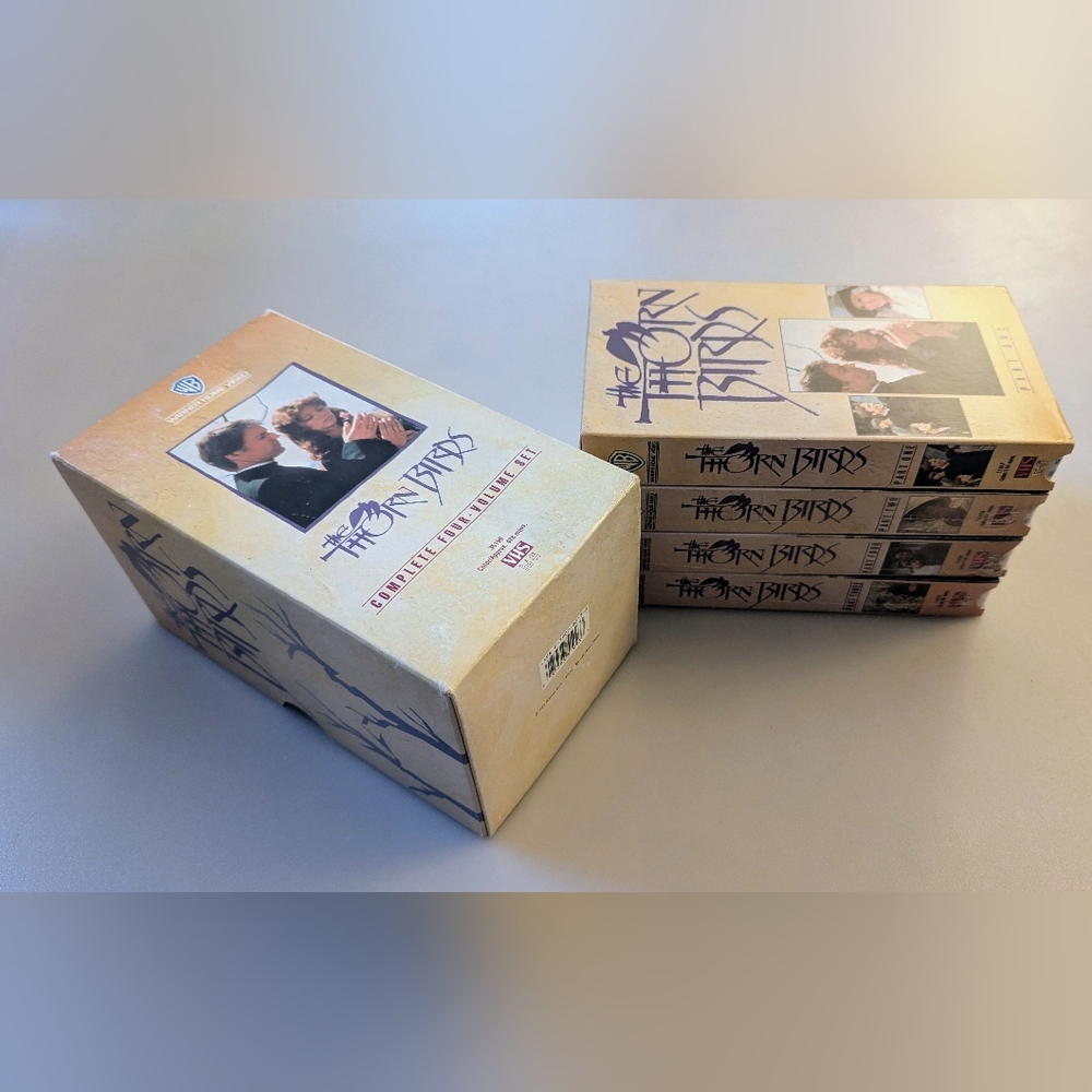 Collectible VHS Set "The Thorn Birds". The Complete Mini Series. 4 VHS Cassettes